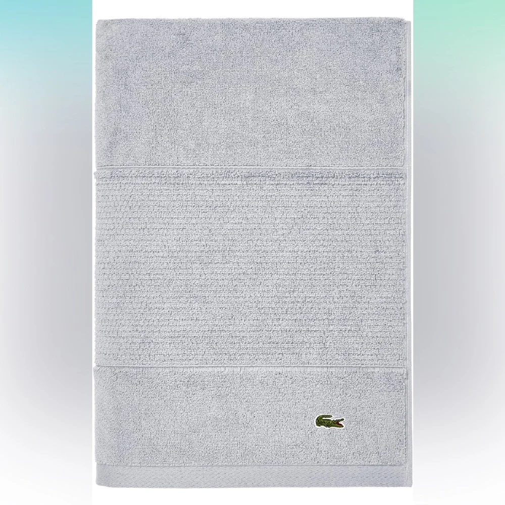 Lacoste Gray Bath Towel - Legend Towel Micro Cip